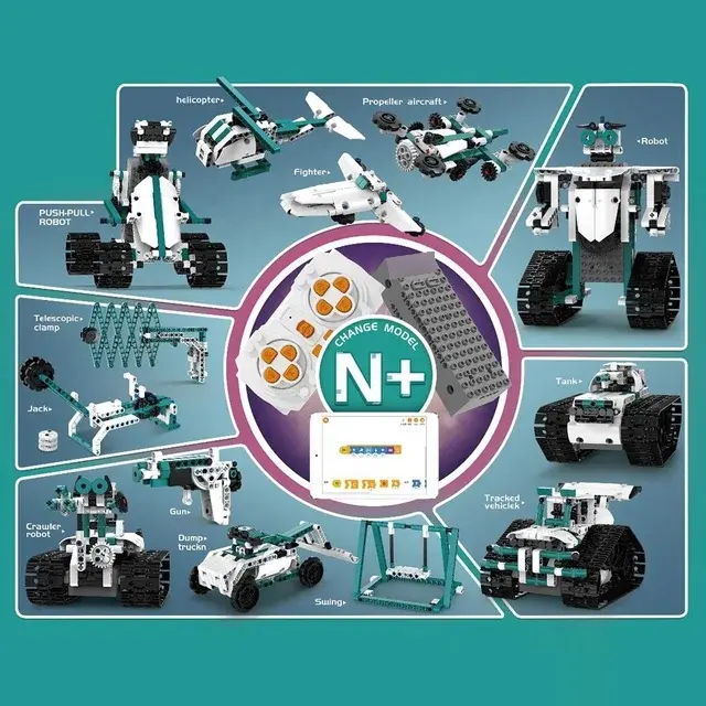 Kit robot 13 en 1 con movimiento de 557 piezas - Imagen 2