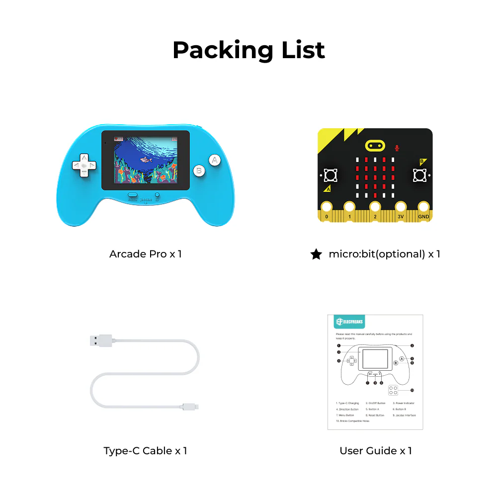 Consola de Programación ELECFREAKS Microsoft MakeCode micro:bit Arcade Pro - Imagen 7