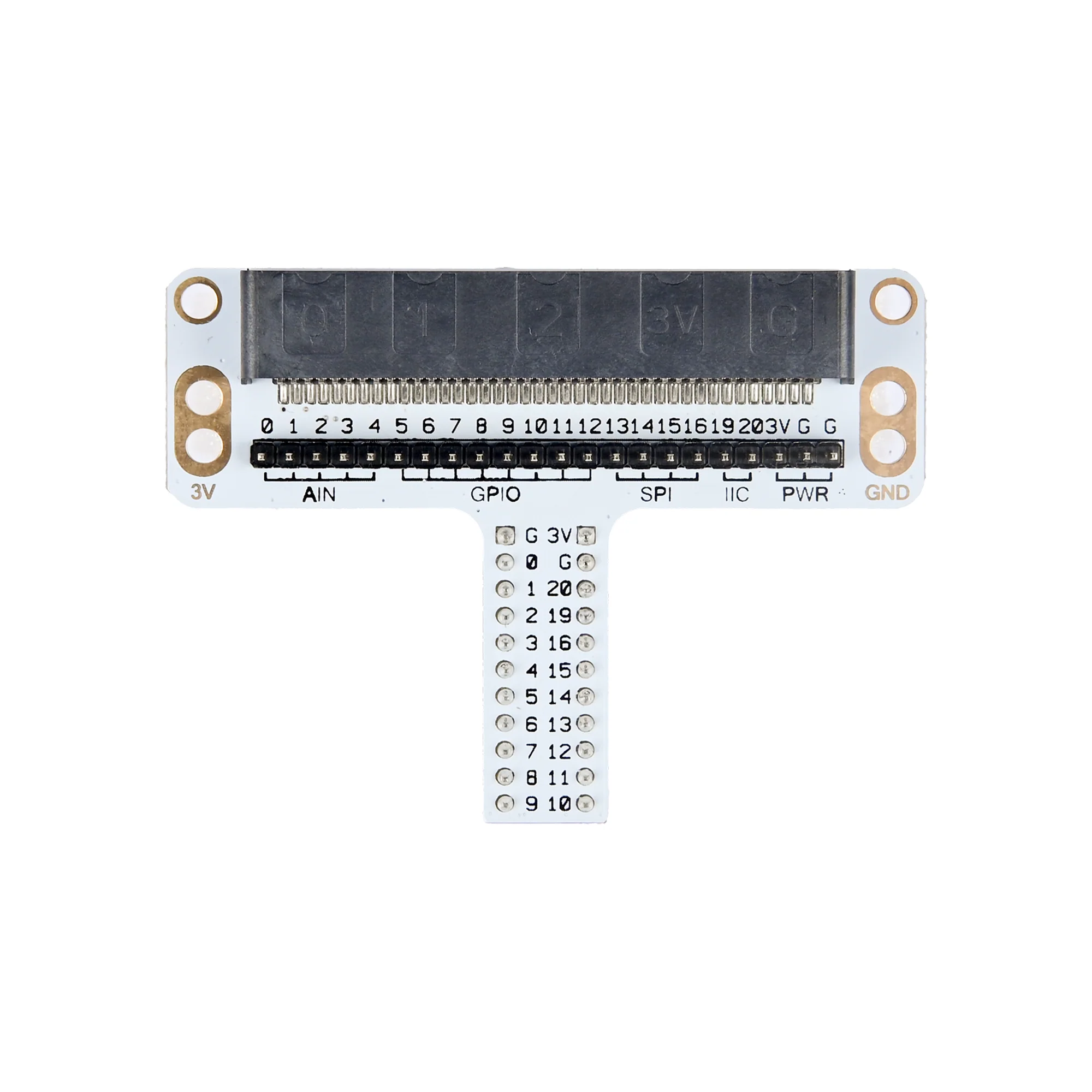 Placa de Expansión GPIO Tipo T para BBC micro:bit - Adaptador para Protoboard / Breadboard - Imagen 4