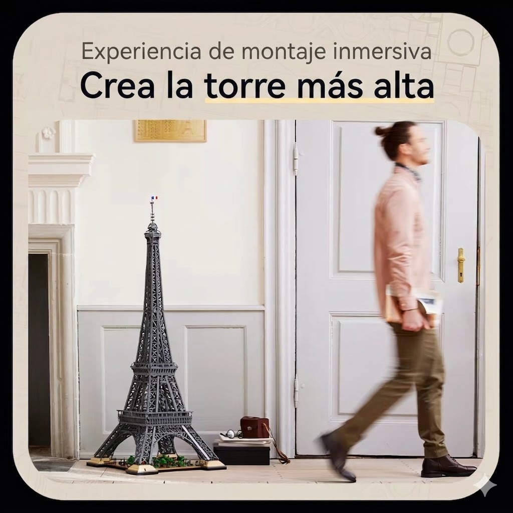 Torre Eiffel de París a Gran Escala De 10.001 Piezas - Imagen 7
