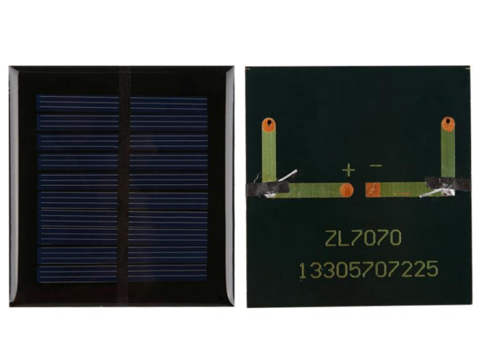 Mini Panel Solar Policristalino de 70x70mm (5V / 100mA)