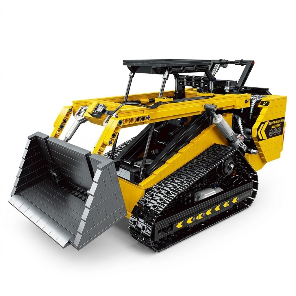Bulldozer de 1800 piezas con control remoto y motores - Imagen 2